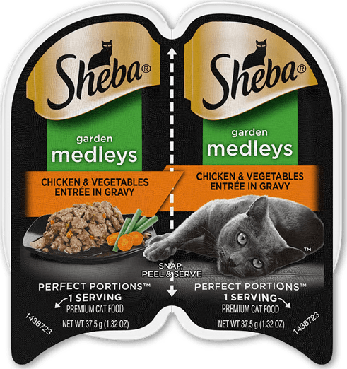 Sheba Garden Medleys Chicken & Vegetables Entrée In Gravy